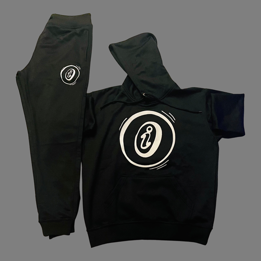Black InsideOut Hoodie Set